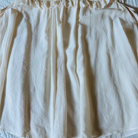 Kate Spade Cream Ruffle Sleeveless Top - Picture 3 of 9